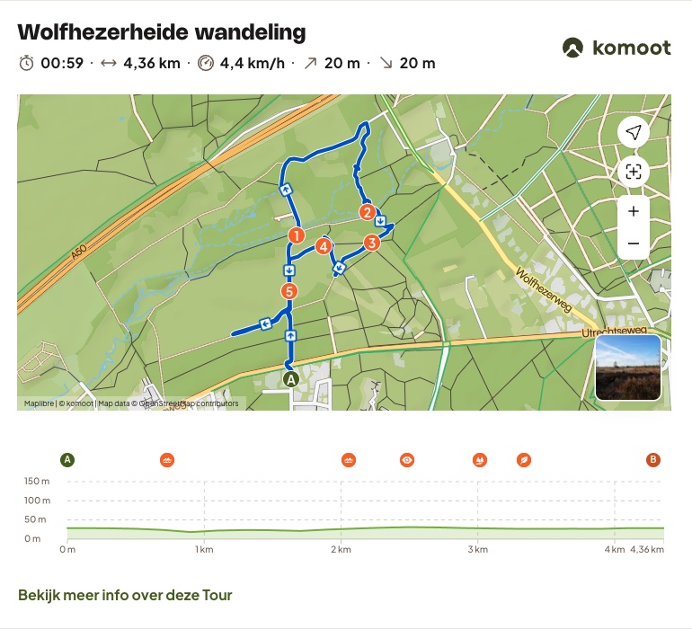 Wandelroute Wolfhezerheide